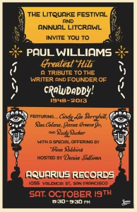 Crawdaddy Litquake Poster